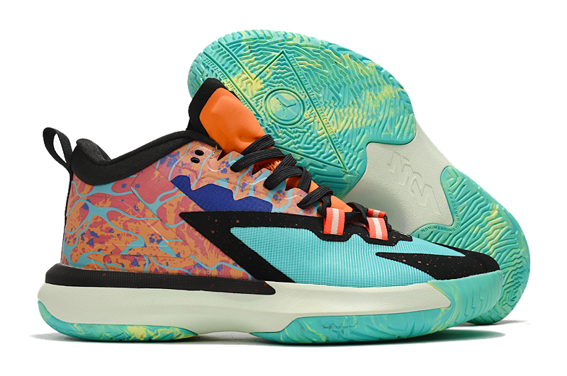 New Jordan Separate PF Blue Orange Jade Blue Shoes New Jordan Separate PF Blue Orange Jade Blue Shoes